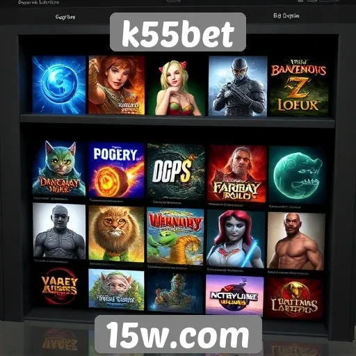 Avaliação da biblioteca de jogos do k55bet e suas categorias